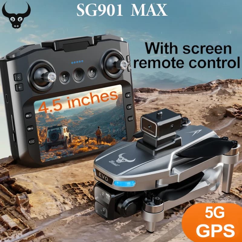 SG901 MAX Drone Professional HD Camera FPV Brushless Avoidance Remote Control With RC Folding Screen Quadcopter Toy