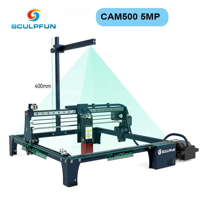 SCULPFUN CAM500 Lightburn Camera Accurate positioning for laser engraver Rrecording HD Batch engraving Image Ttracing for S9/S30