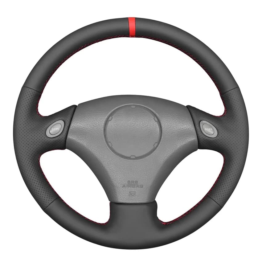 Coprivolante per auto in ecopelle nera per Toyota Aristo 1998-2005