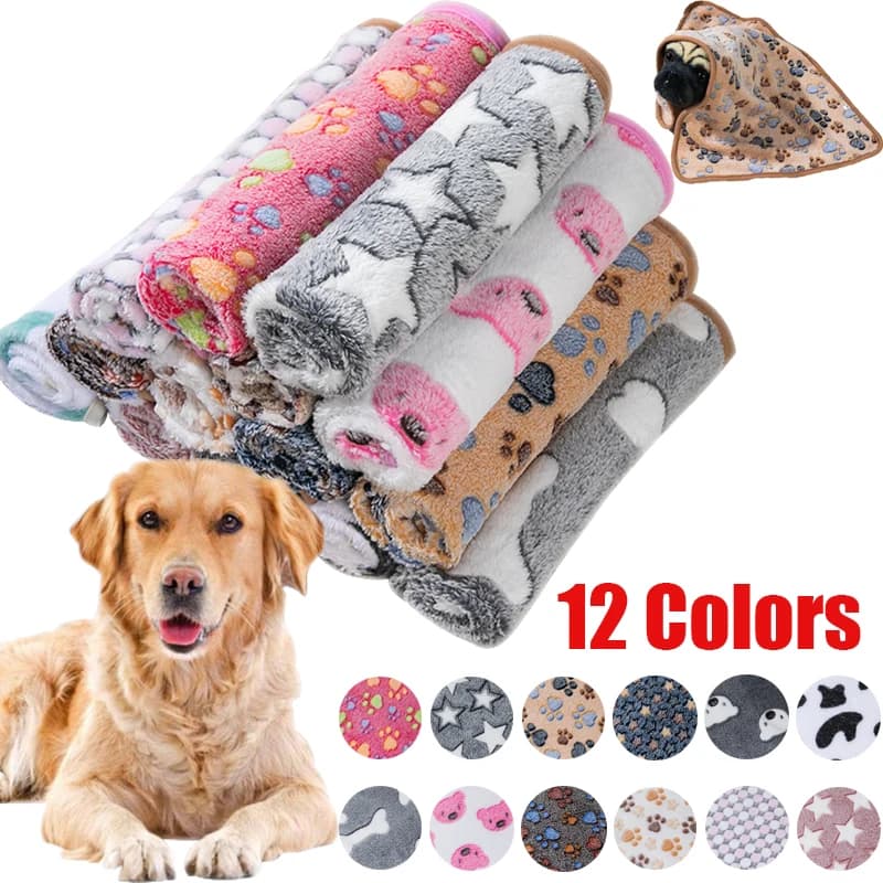 Coperta per dormire per animali domestici in pile di corallo Coperta morbida e soffice per cani Coperta calda e traspirante per gatti Comoda coperta per lenzuolo per cani