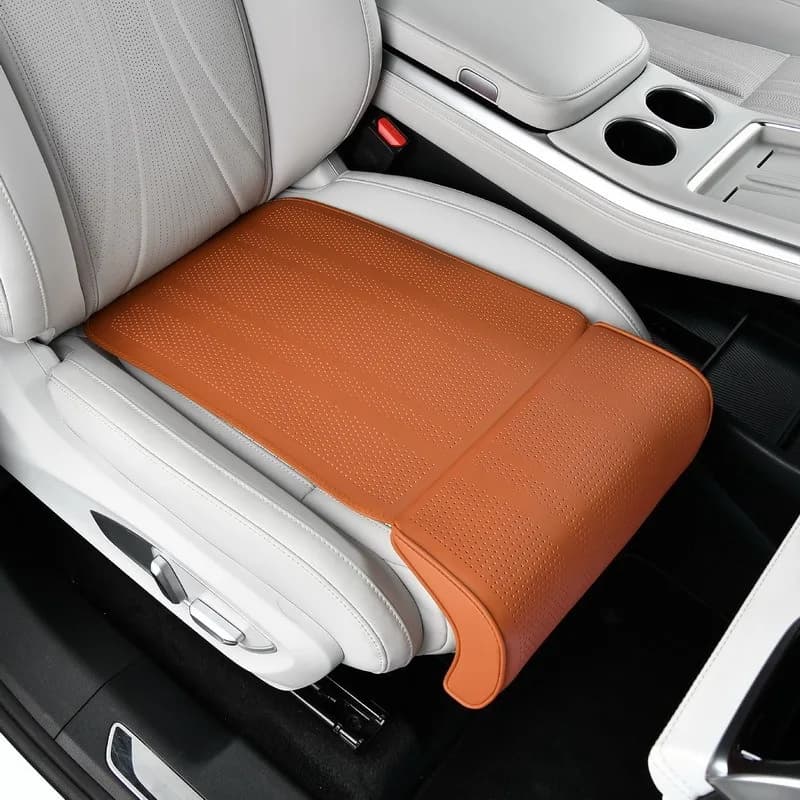 Luxury Poggiapiedi per Auto for All Seasons - Leather Seat Covers Comfortable Ventilated with Exterior Poggiapiedi
