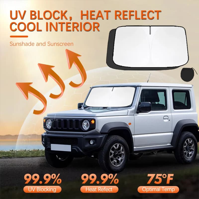 For Suzuki Jimny import Car Sun Viso Front Window Windshield Sunshade Heat Insulation Summer Sun UV Protection Auto Accessories