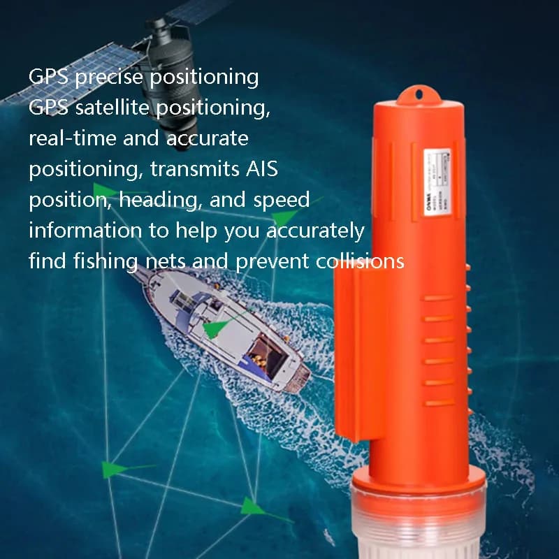 Misuratore di posizione netto Rete da pesca Indicatore di posizione AIS Anti-collisione Localizzatore marino Collisione Nave Luce marina KS-33NT