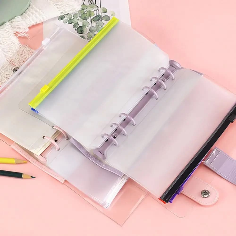 Quaderno ad Anelli Portatile con Fogli Staccabili, Cartella a 6 Anelli Kawaii Creativa per Studenti