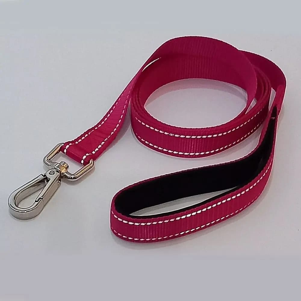 Guinzaglio da addestramento per cani con manico riflettente in nylon da 4 piedi e 6 piedi, comodo guinzaglio imbottito resistente per cani
