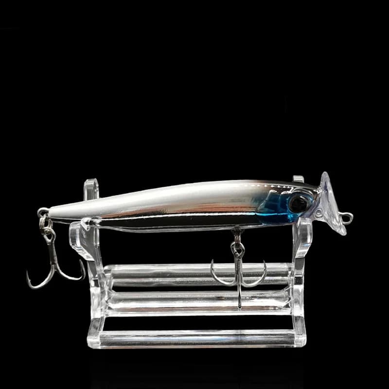 1-piece fishing bait display Plastic decorative bait showing shelf support for fishing shop Durable baits
