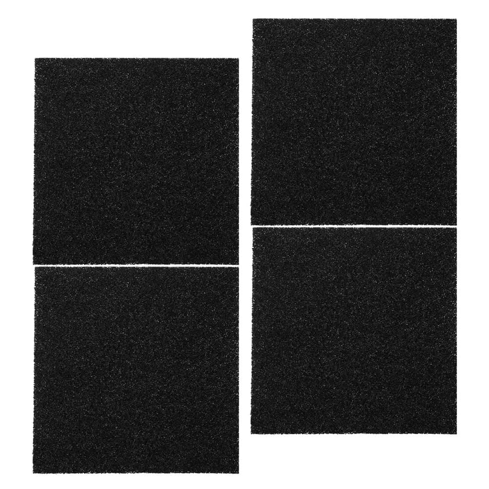 4 Pezzi Filtri a Carbone per Pattumiera da Cucina, Design Quadrato, Alta Efficienza, Rimozione Odori, Cuscinetti di Ricambio per Filtro Contenitore Compostaggio