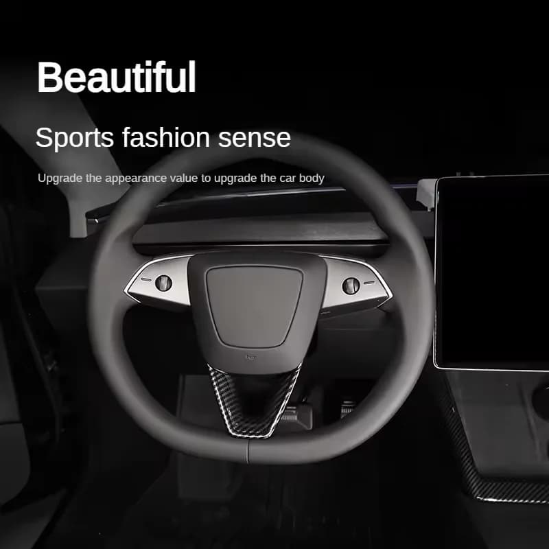 1 pc Car Wheel Cover Trim Tesla Sticker Model Y Juniper 2025 Model 3 U-shaped Cover Protective Patch Accessory Car