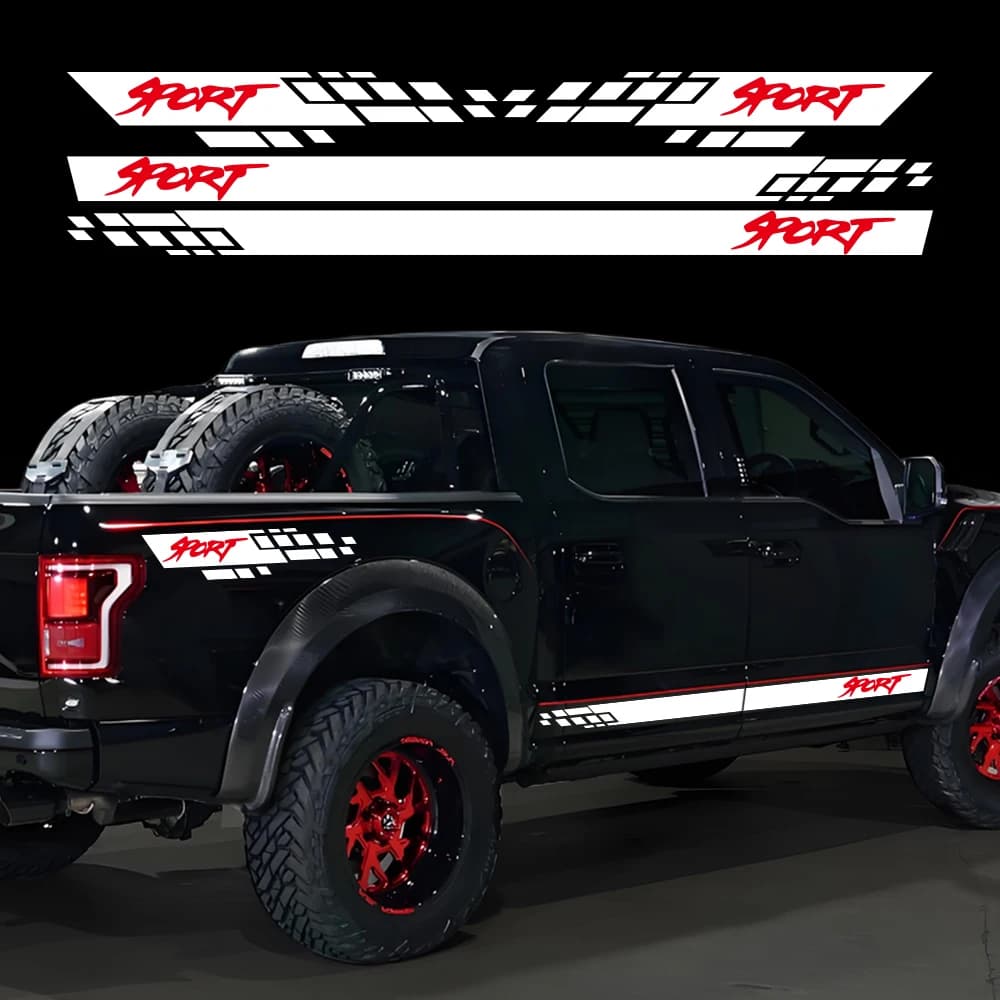 Truck Door Side Skirt Vinyl Sport Car Sticker for Pickup Auto Body Styling Decor Decal Vinyl Decor Cover Auto Tuning Accessories