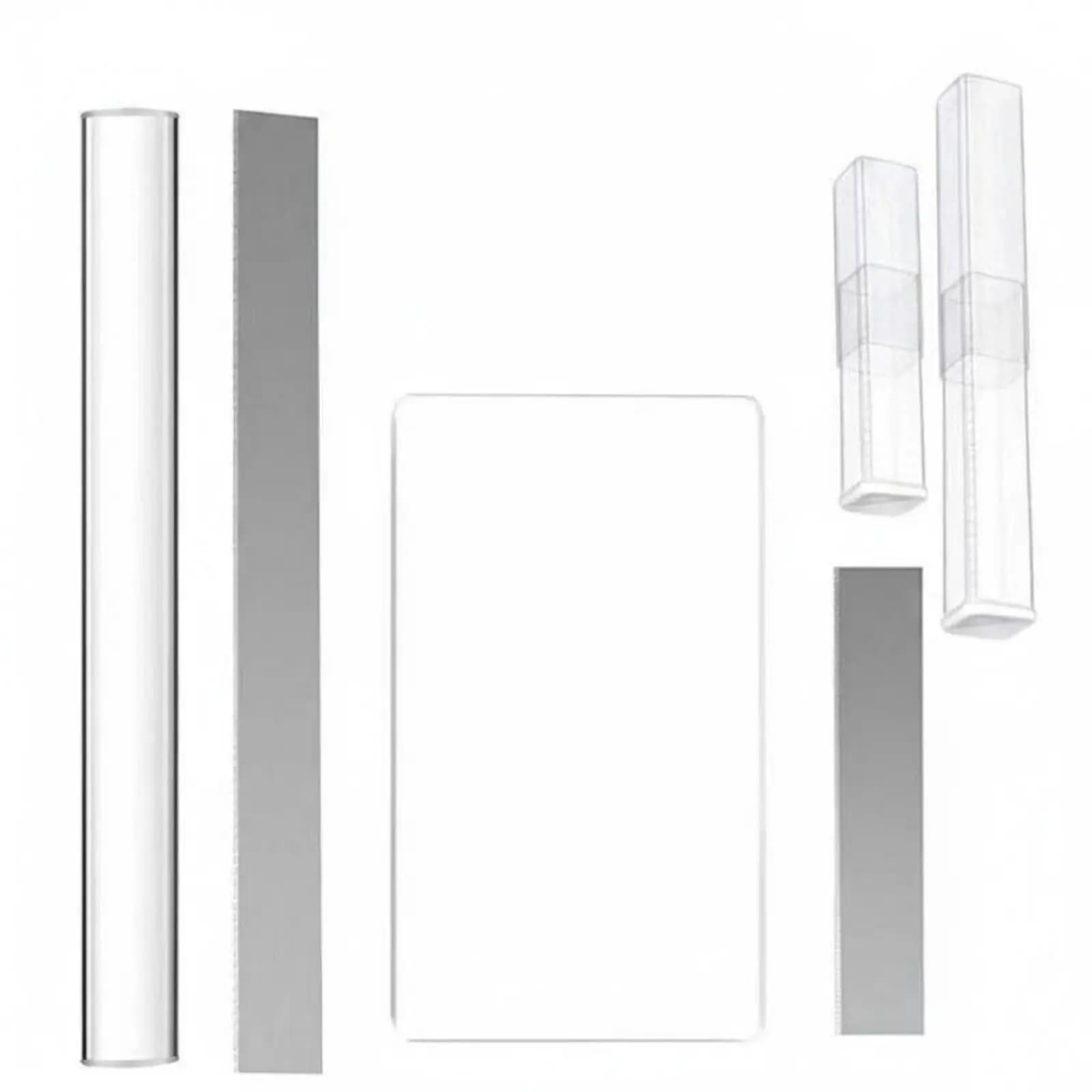 Set di 6 Pezzi per Modellare l'Argilla: Kit Cilindri e Tavole in Acrilico, Strumenti per Modellismo Ceramico Fai-da-Te per Principianti
