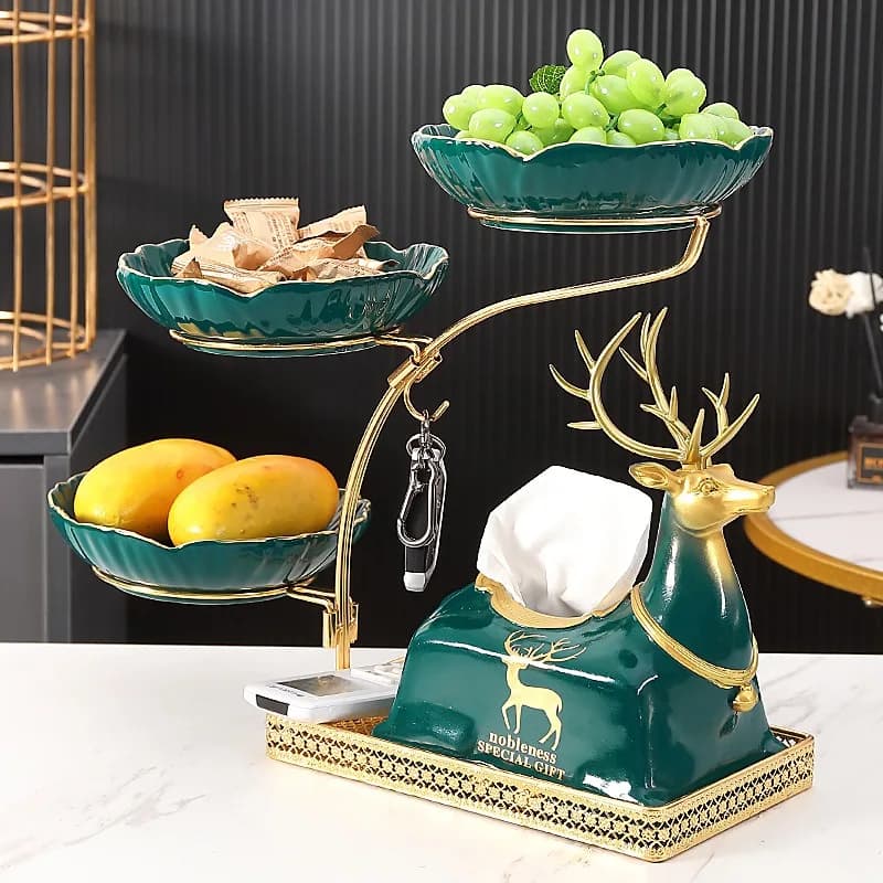 Tavolino da salotto, vassoio multiuso per frutta secca, ornamento decorativo creativo.