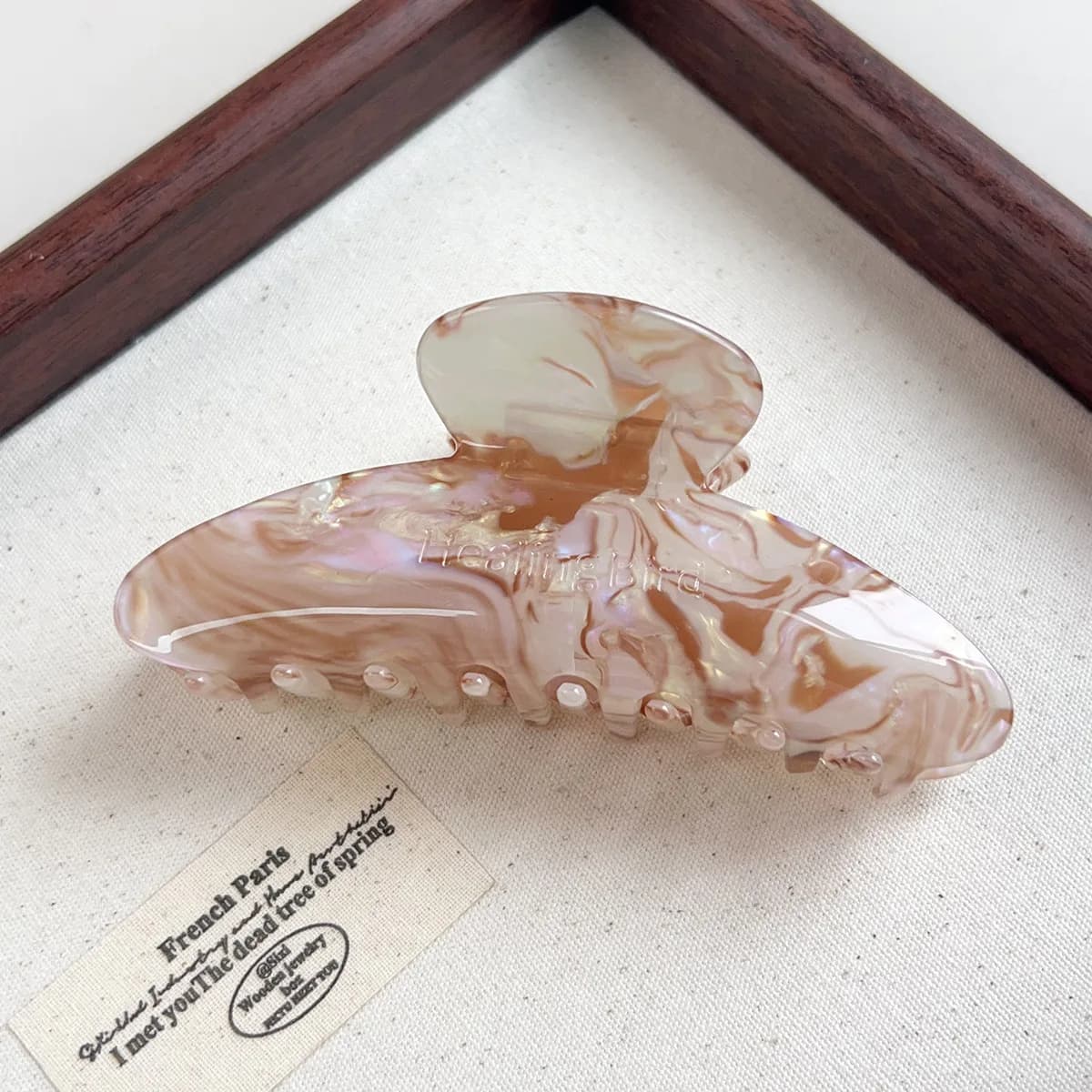 11CM French Colorful Coffee Semicircle Large Hair Claw Clip Women Elegant Hair Clip Shark Clip Lady Barrette Hair Accessories