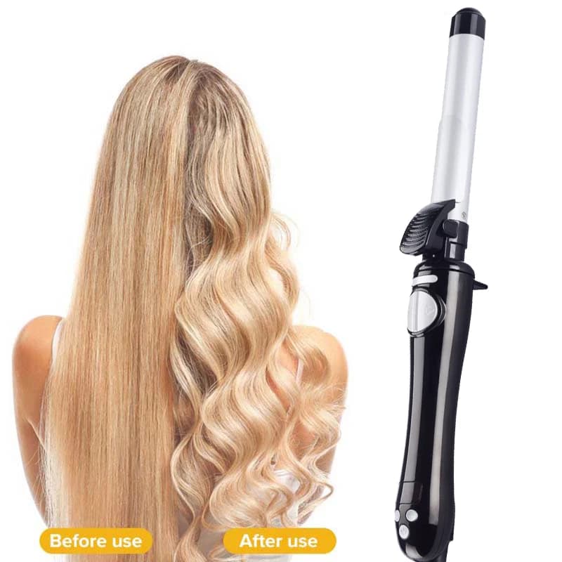Automatic Ceramic Electric Hair Harness With LED Display, Iron Multifunction Portable Multifunction with PTC Heater for Home Use and Hotels