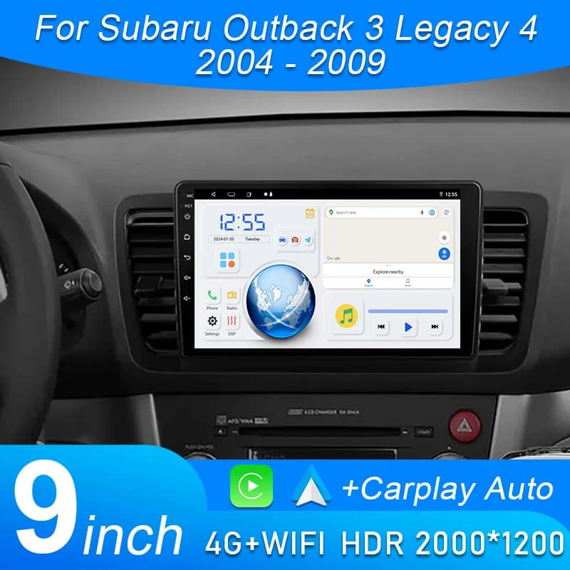 Android Multimedia Player For Subaru Outback 3 Legacy 4 2004 2005 2007 2008 2009 Car Radio Video GPS Bluetooh HD Screen Auto 4G