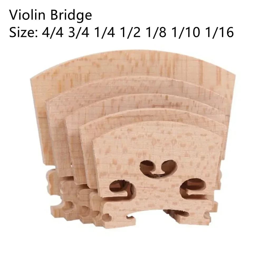 Ponte per violino Acero Full Size 4/4,3/4,1/4,1/2,1/8,1/10,1/16 Accessori per violino Parti per liutaio Ponte per violino Tutte le dimensioni