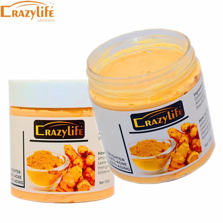 120 gcurcuma face cleansing clay face dirty pores Acne comedone Anti-Acne remove deep cleansing skin care whitening oil