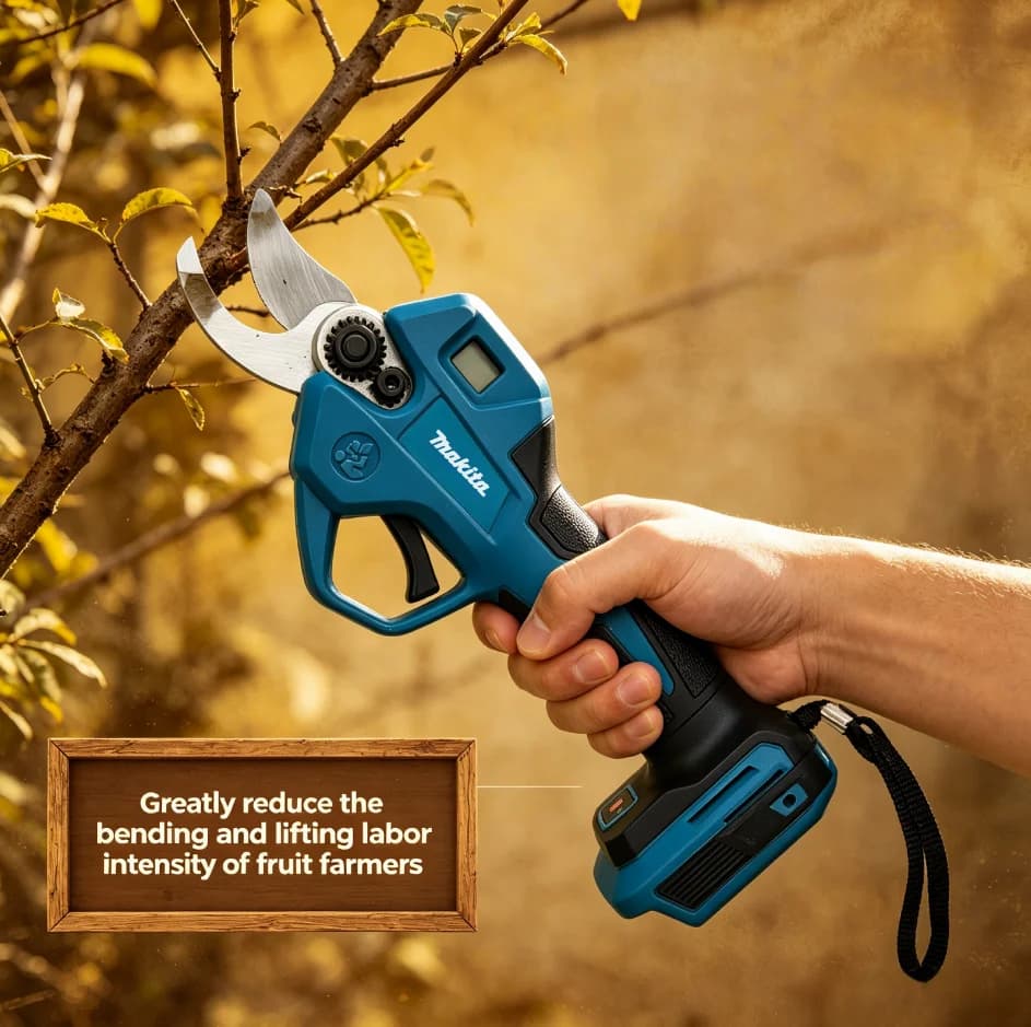 Makita Brushless Electric Pruning Shears, 18V Cordless Garden Tool for Fruit Tree Branch Cutting（only machine）