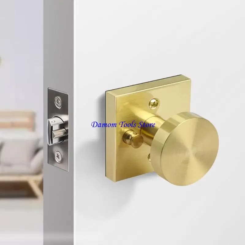 57BE Pomelli per porta in ottone satinato pratici e facili da installare. Comodo accessorio per l'uso quotidiano porte