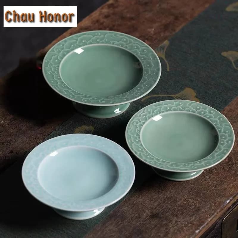 Creativo Longquan Celadon piatti di frutta Boutique frutta secca Snack piatto Candy Bar piatti cibo condivisione piatto confezione regalo collezione