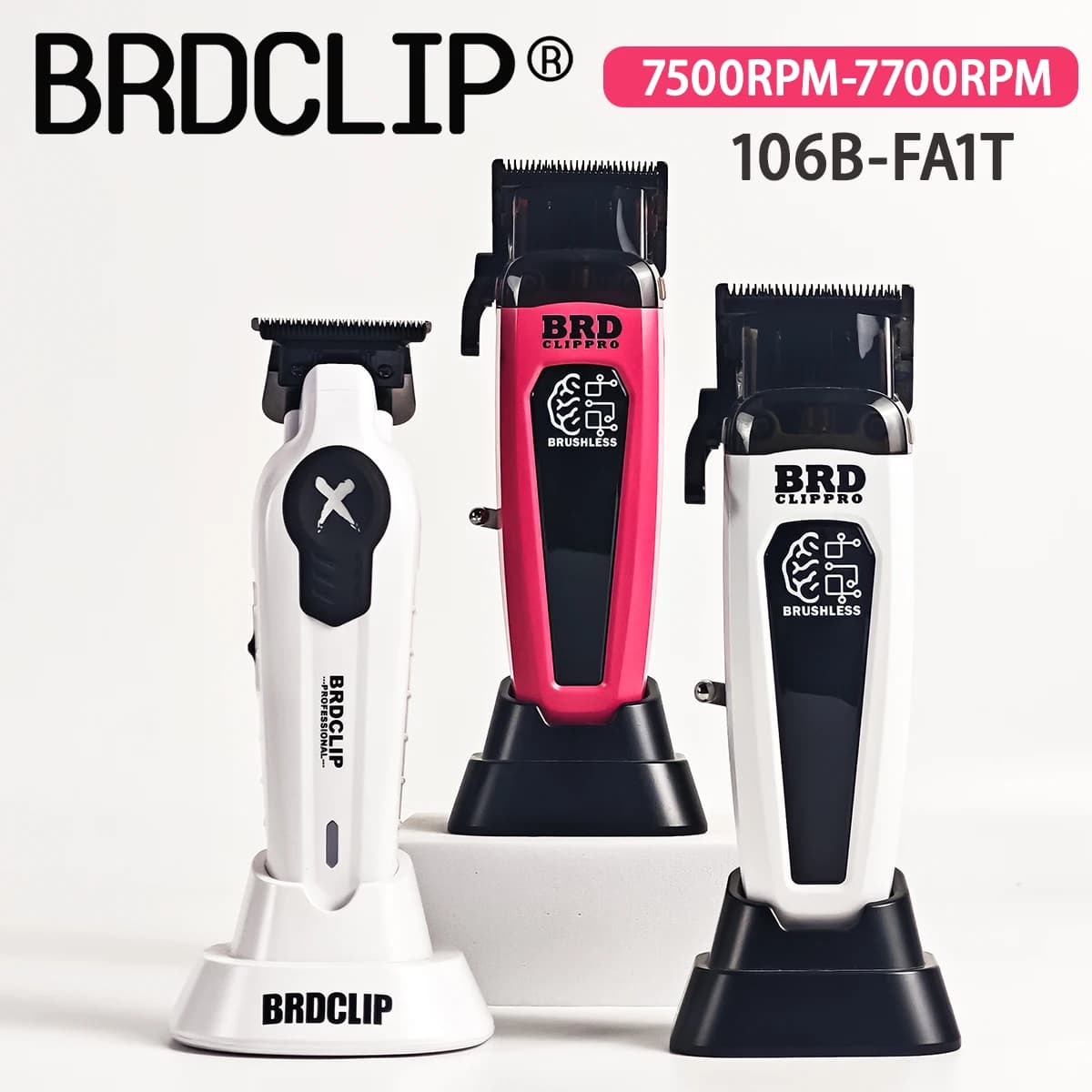 Professional haircut with brushless motor 106B DK078 BRDCLIP 7500 rpm 7200 rpm Electric battery trimmer Ultra slim mobile blade