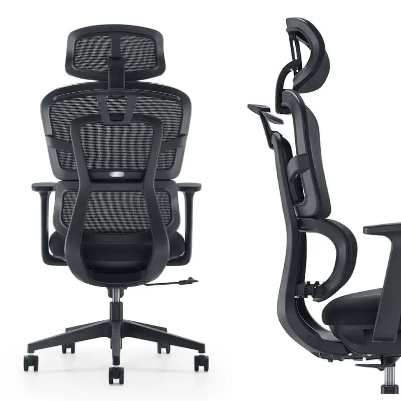 #Breathable Mesh Minimalist Gaming Chair with Adjustable Height Swivel Recliner Ergonomic Lumbar Support