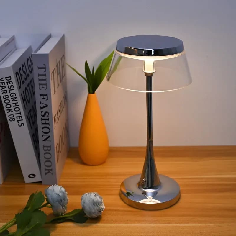 2025 Lampada da tavolo da bar con luce notturna creativa nordica Lampada di ricarica per camera da letto Lampada da scrivania da campeggio all'aperto