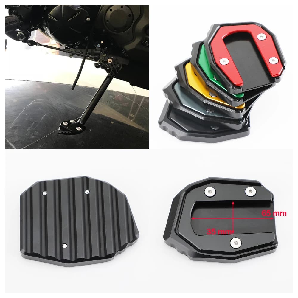 Adatto per Kawasaki VN650 ABS Vulcan S 650 Vulcan650 2015-2025 Moto Cavalletto Laterale Base Ingrandire Piastra di Estensione Extender Allargatore