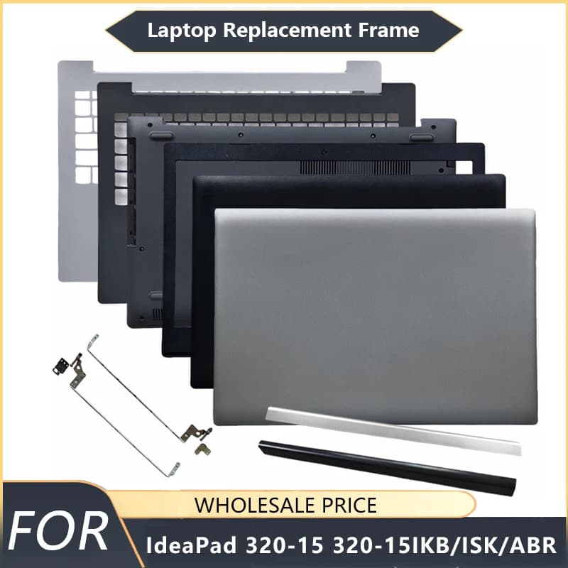 NUOVO Per Lenovo IdeaPad 320-15 320-15IKB 320-15ISK/ABR LCD Del Computer Portatile Della Copertura Posteriore Lunetta Anteriore Palmrest Fondo caso cerniera di ricambio