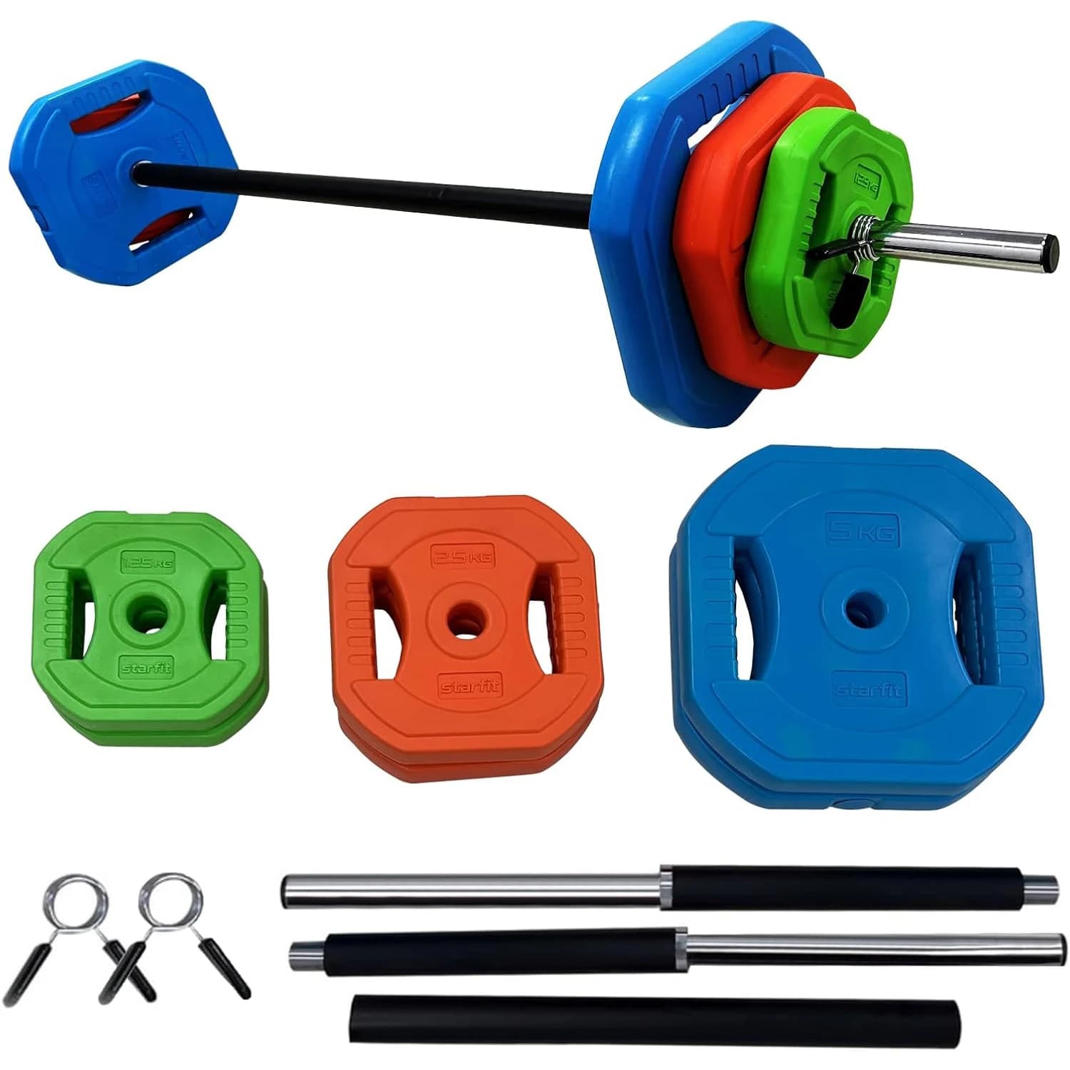 Discless weights with adjustable balancer of 40 pounds/20 kg Weight set with adjustable balancer for home and gym training