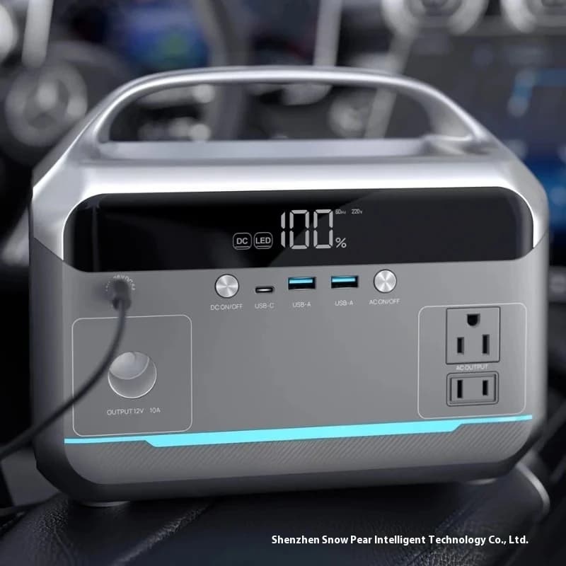 Centrale Elettrica Portatile da 288Wh con Pannello Solare da 350W, Generatore di Emergenza per Campeggio e Camper con Torcia e Avviatore d'Emergenza