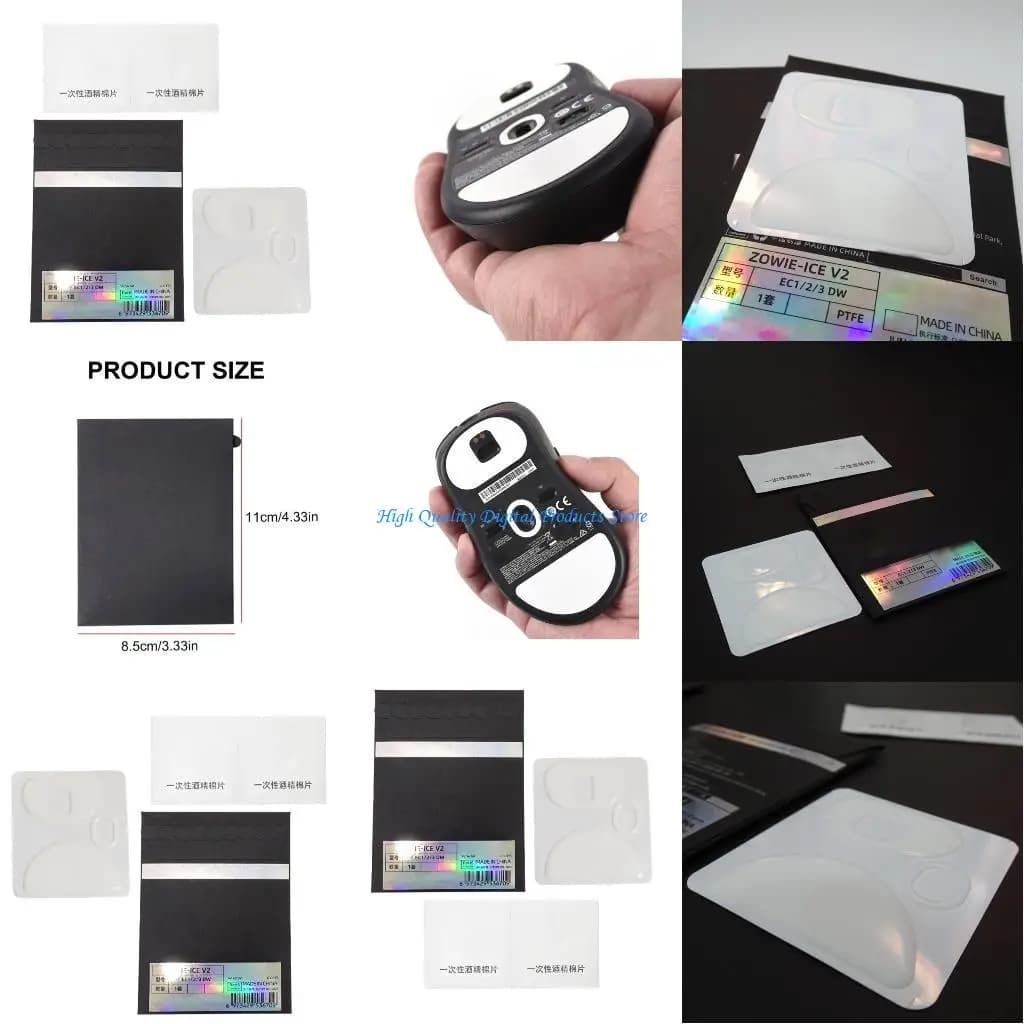 U2je 1Set Ice Mouse Skates per Zowie ECDW EC1-DW EC2-DW EC3-DW Piedi del mouse Pad Glides Curveds Feet