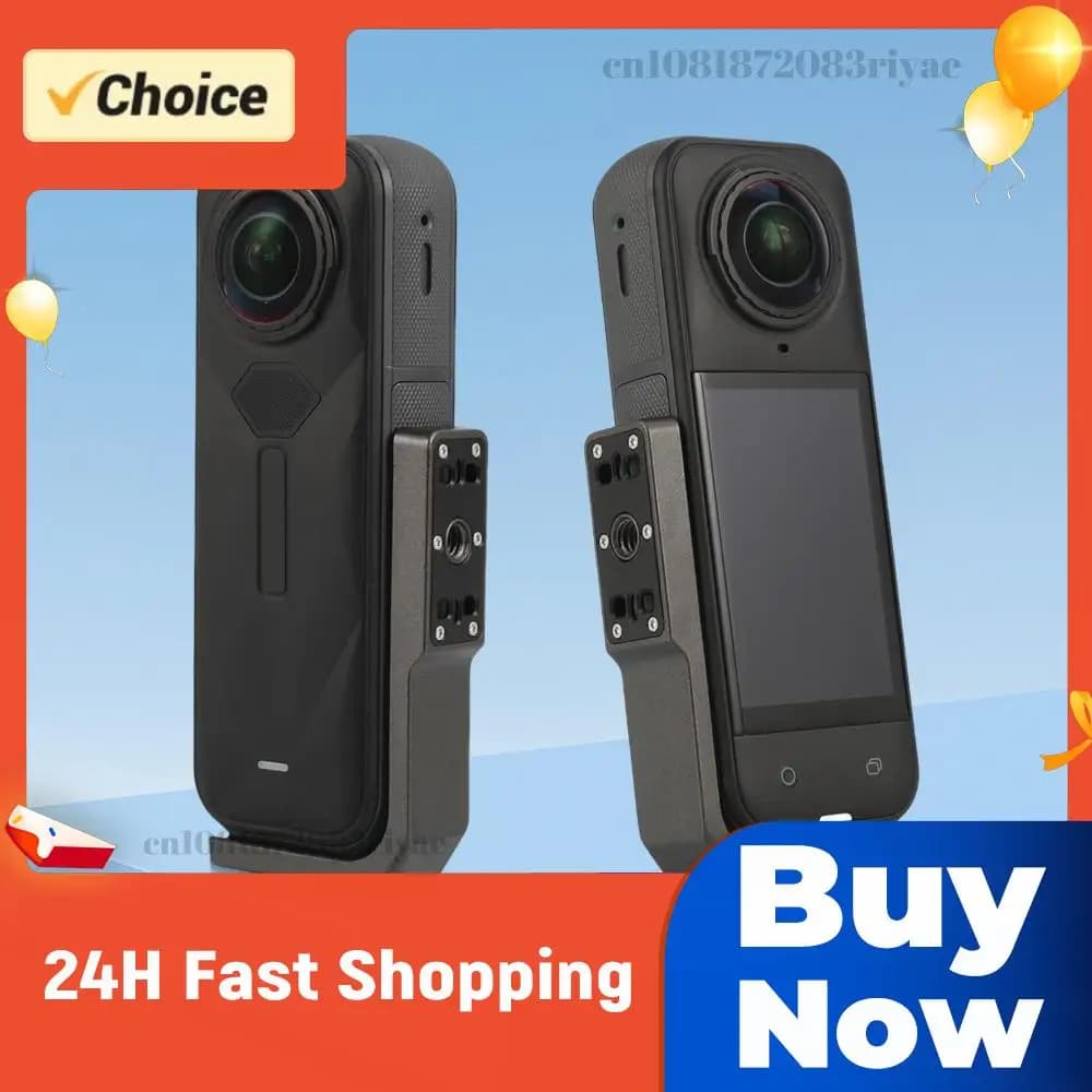 Support for Insta360 X5 Camera, L-Anti-urt Magnetic Adapter, Light Aluminum Alloy Mounting, Camera Protection