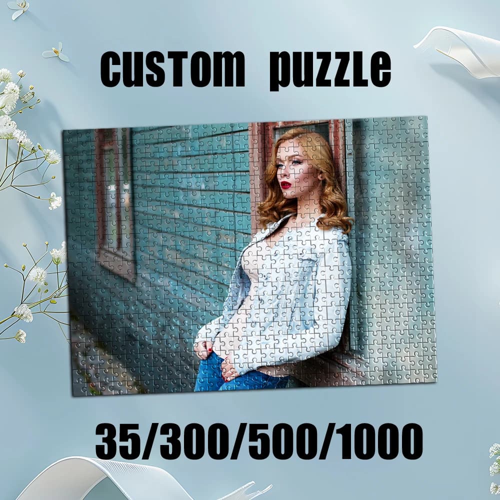 35/300/500/1000pcs Personalized Custom Photo Puzzle photo Personalized Puzzle Memento For Special Occasions Room