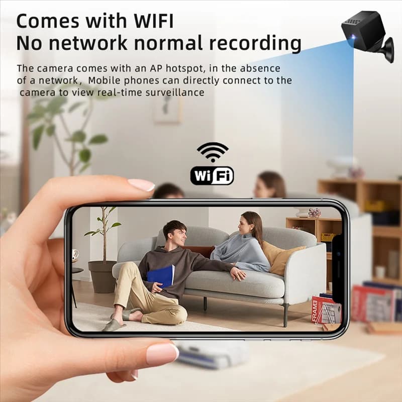 ABKR-Camera di sicurezza Dual Band Wifi Visione notturna Baby Monitor Sorveglianza di rete remota