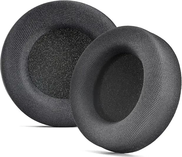 Copertura per cuscinetti auricolari di ricambio Virtuoso PRO compatibile con cuffie da gioco con retro aperto cablato Corsair Virtuoso PRO, cuscino per cuscinetti auricolari