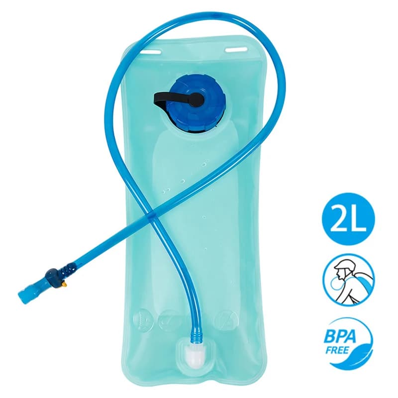 diPace di Foldable Water Bag with Drinking Tube 2 Liter Moisturizing Vesicle Pack of Loss-proof Outdoor Tool Accessories Water Bag Hiking Water Bag