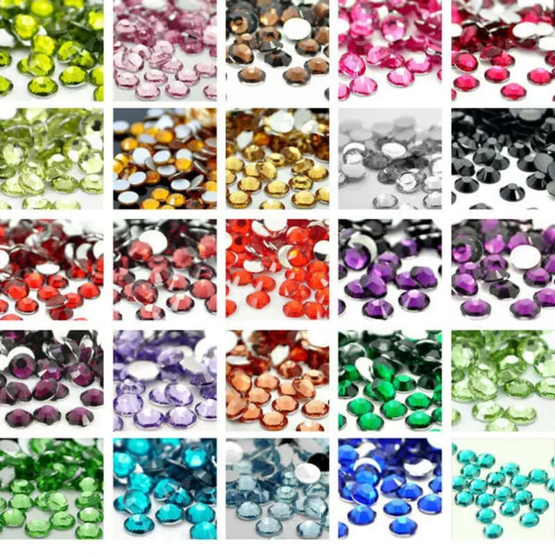 4mm (SS16) strass misti 15000 pezzi strass per nail art 15 colori 1000 pezzi/colore che offre 15 slot scatola di immagazzinaggio strass