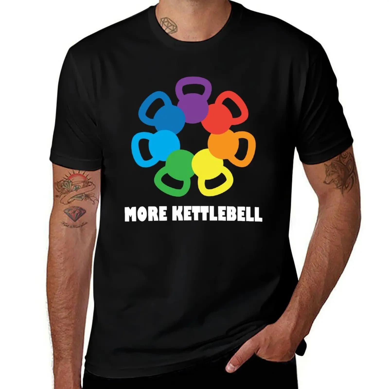 Maglietta More Kettlebell For Crossfit, maglietta da lavoro industriale