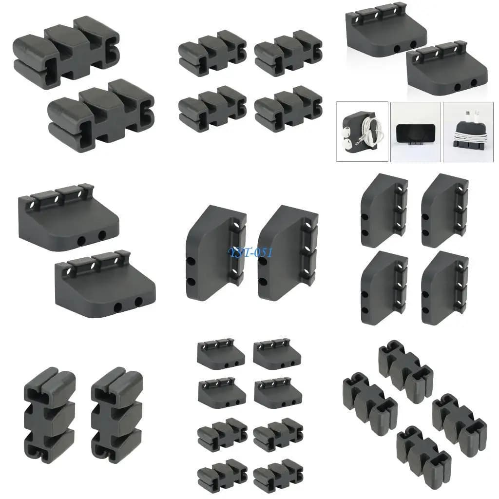 E15A Supporto funzionale per cavi in ​​gomma Supporto per cavi in ​​gomma Innovativo supporto per cavi da scrivania Soluzione