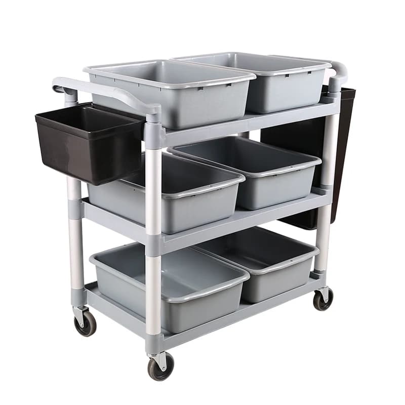 Food truck, camioncino per cibo, bidone della spazzatura, camioncino per consegna cibo in plastica rinforzata, ristorante, carrello per hotel, carrello mobile commerciale per hotel