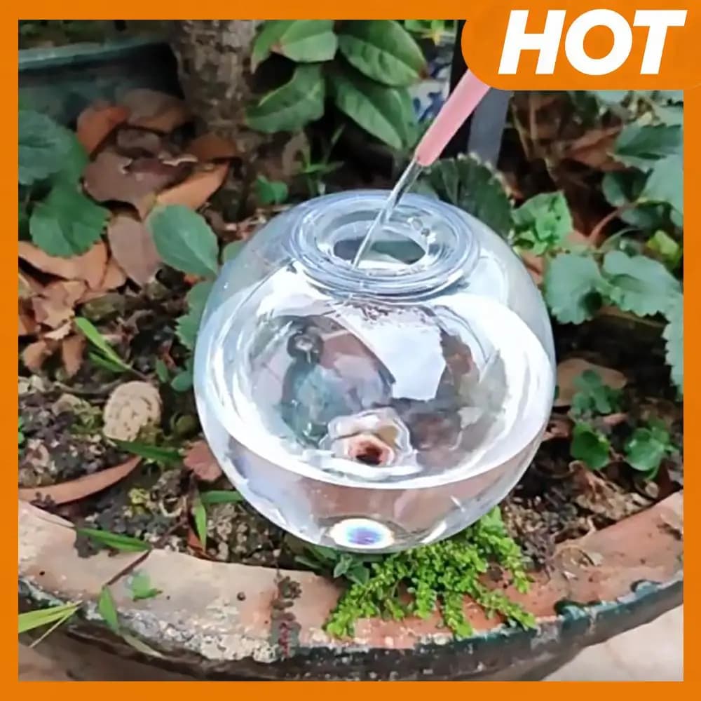 Automatic plant drinker with 500 ml self-irrigating globes for potted plants (4 pieces)
