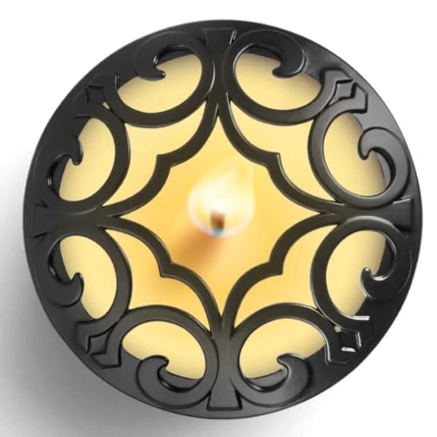 Scented Candle Topper Cover to Burn Evenly, Decorative Candle Jars Accessories Gifts for Women, Elegant Carved Lids Shades