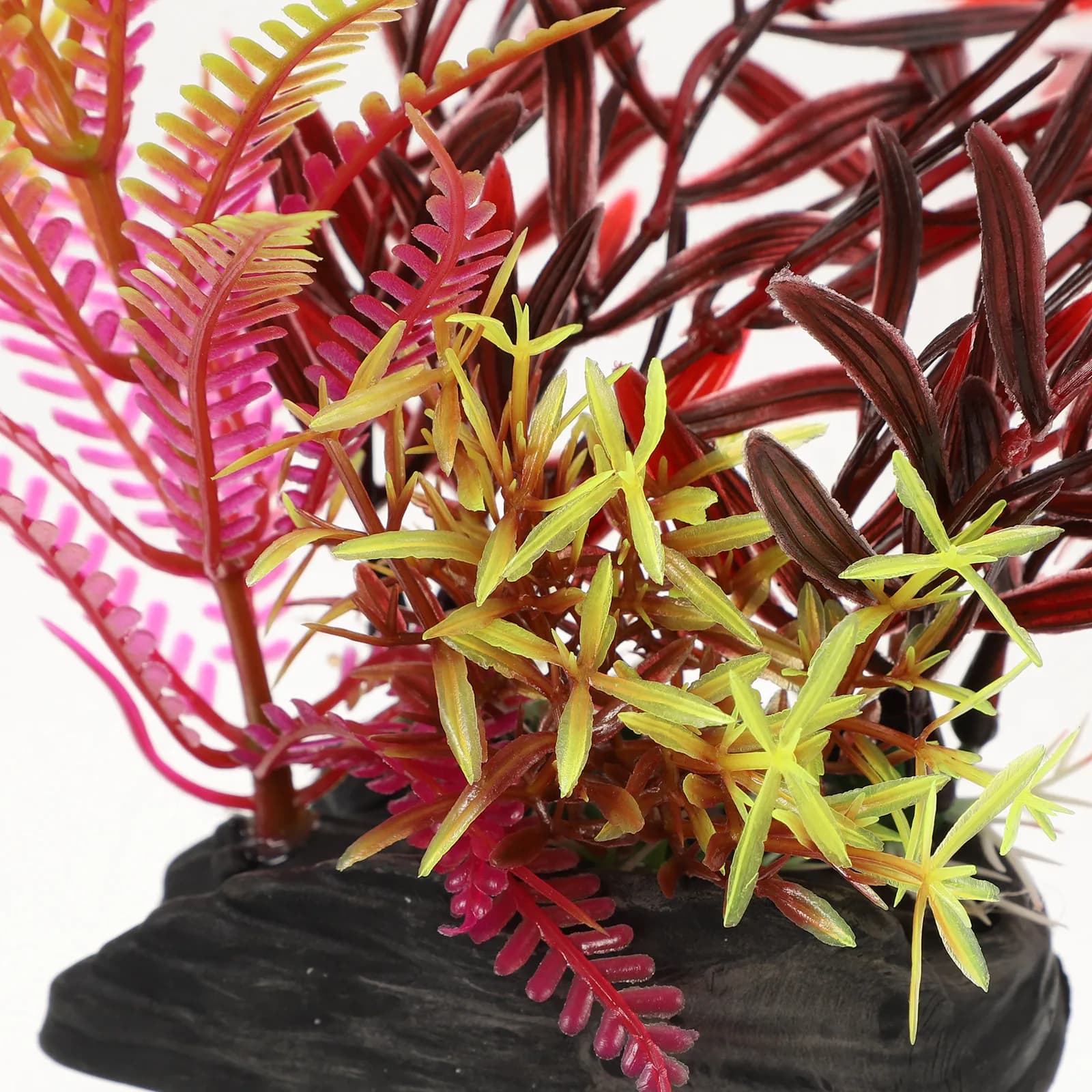 2 Pezzi di Piante Artificiali Realistiche per Acquario, Decorazioni per Vasche dei Pesci, Piante Finte Vivaci e Rinfrescanti, Sicure e Resistenti all'Usura per Terrari