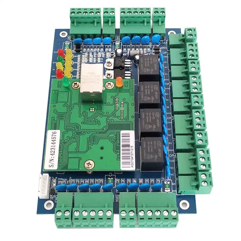 Sistema di controllo a quattro porte TCP/IP Supporto scheda di accesso a quattro porte Funzione multi-accesso Allarme antincendio per presenze sn:L04