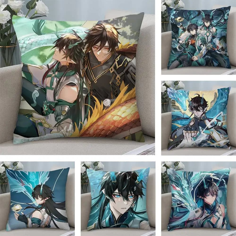 Honkai Star Rail Dan Heng pillow case for soft fabric with front-back print