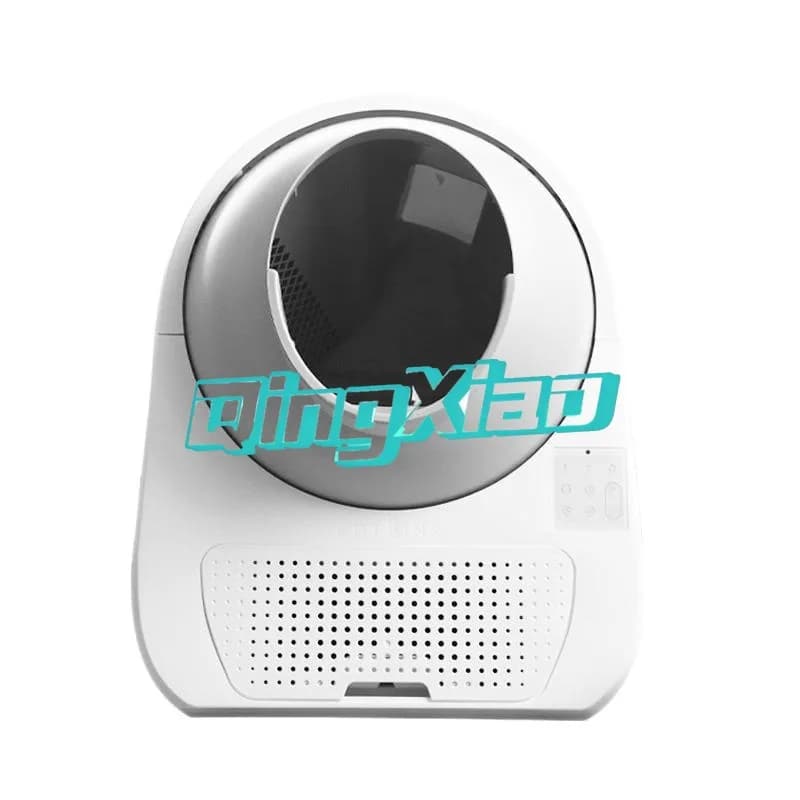 Lettiera per Gatti Completamente Automatica Trasparente, Chiusa, Extra Large, Anti-Schizzi, con Controllo Odori, Autopulente Intelligente con Pedale