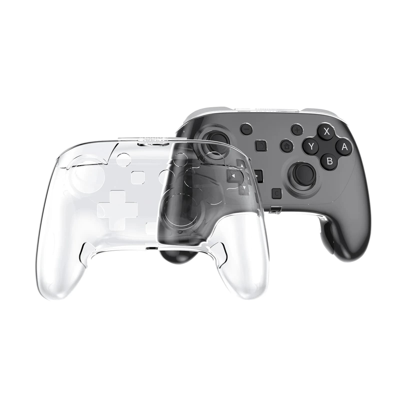 Custodia Protettiva Trasparente per Controller Nintendo Switch 2 Pro, Antiscivolo, Copertura Completa, Guscio Rigido Ultra-Trasparente