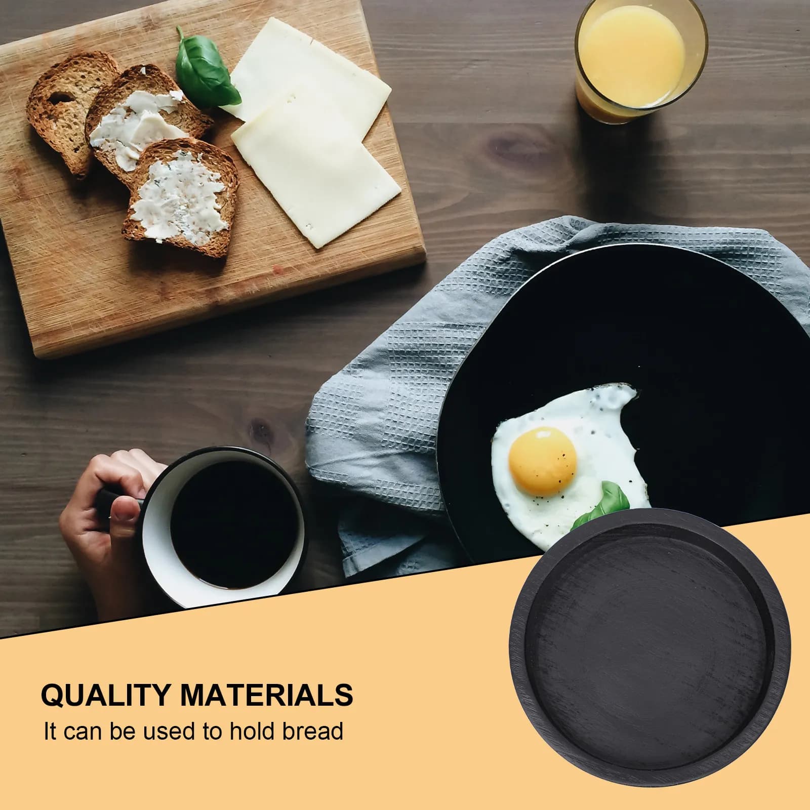 1Pcs Nut Storage Box Wood Candy Tray Large Capacity Snack Serving Plate Dried Fruit Container Creative Snack Storage Box Black