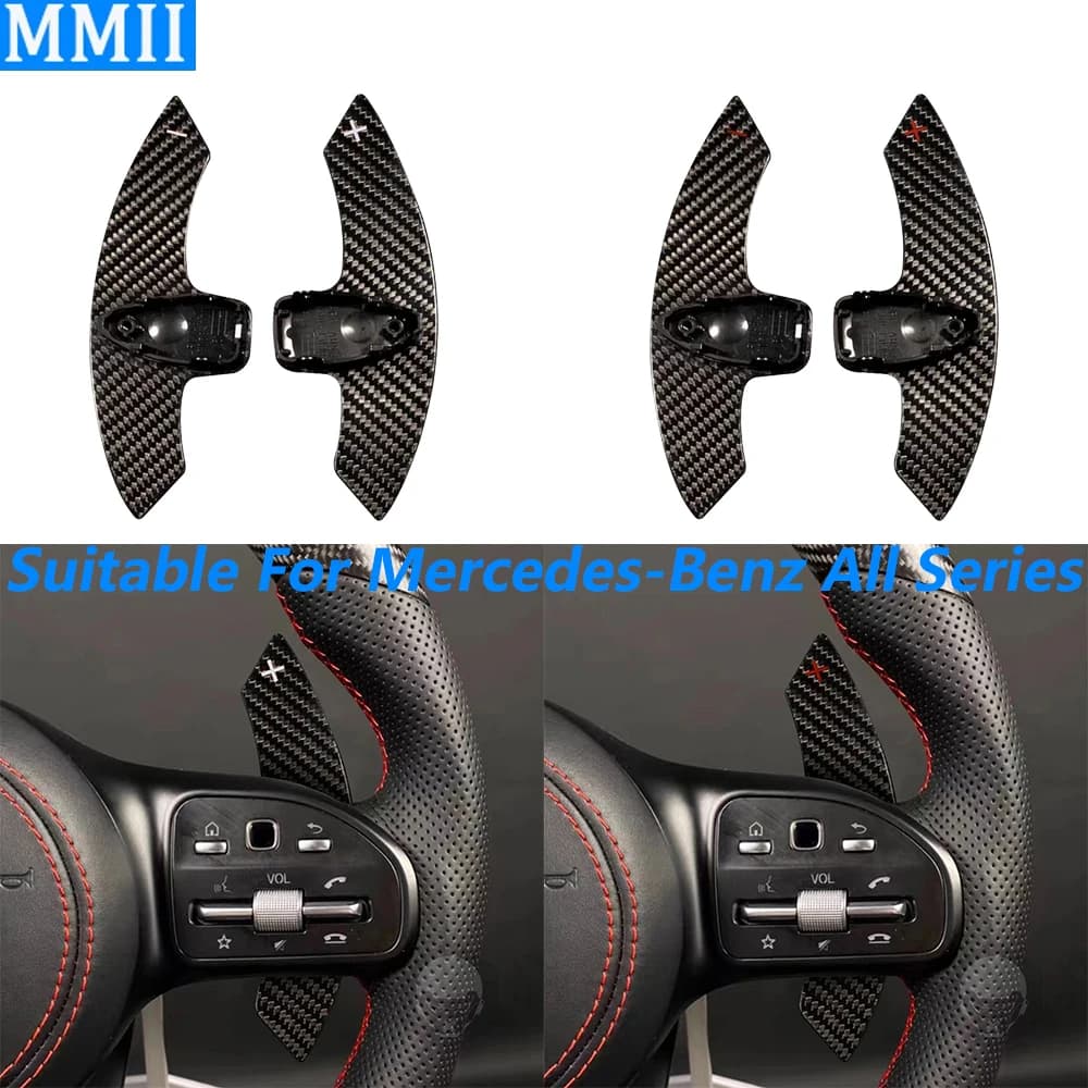 Per Benz Classe G G63 G500 W463 2019-2022 Volante in vera fibra di carbonio Paddle Shifter Estensioni Accessori per la modifica dell'auto