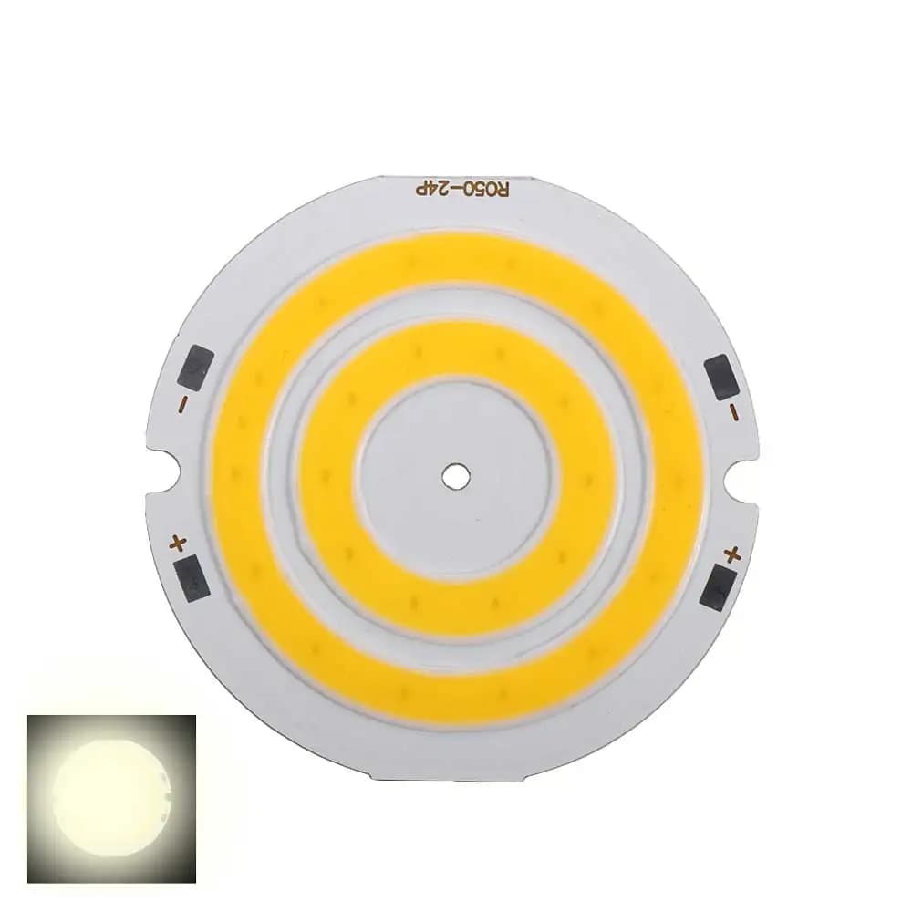 1 pz 2 W doppio anello COB lampada fai da te circolare LED piastra luminosa rotonda chip COB componenti di illuminazione di illuminazione